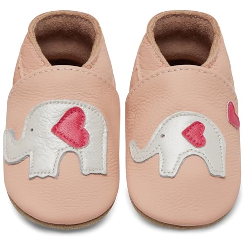 IceUnicorn Krabbelschuhe Baby Lauflernschuhe Jungen Mädchen Weicher Leder...