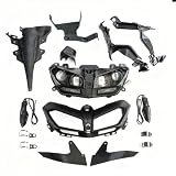 FZ09 / MT09 Headlight Assembly for Yamaha 2013-2016, LED Motorcycle Front Headlamp Replacement with Turn Signals - Black Housing & Clear Lens 2015 2014 FZ-09 MT-09 FZ9 MT 09 (black-1)