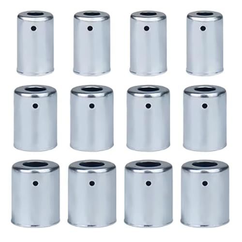 12pcs/lot, 6#8#10 A/C Metal Steel Crimp Ferrule Fitting Assortment For Standard Barrier Hydraulic Hose Crimper Ferrules