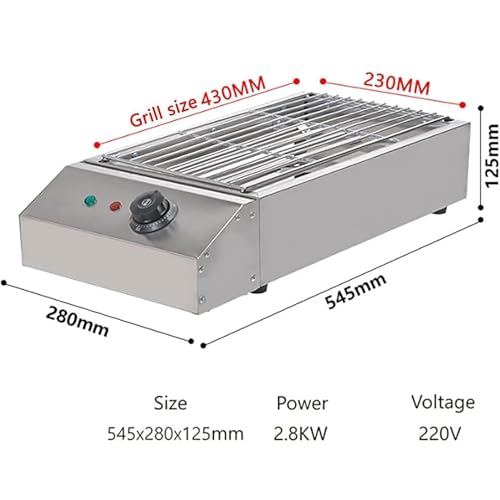 Commercial Electric Griddle with Temperature Control & Smokeless Design, Fast Heating Indoor BBQ Grill for Portable Cooking - Image 5