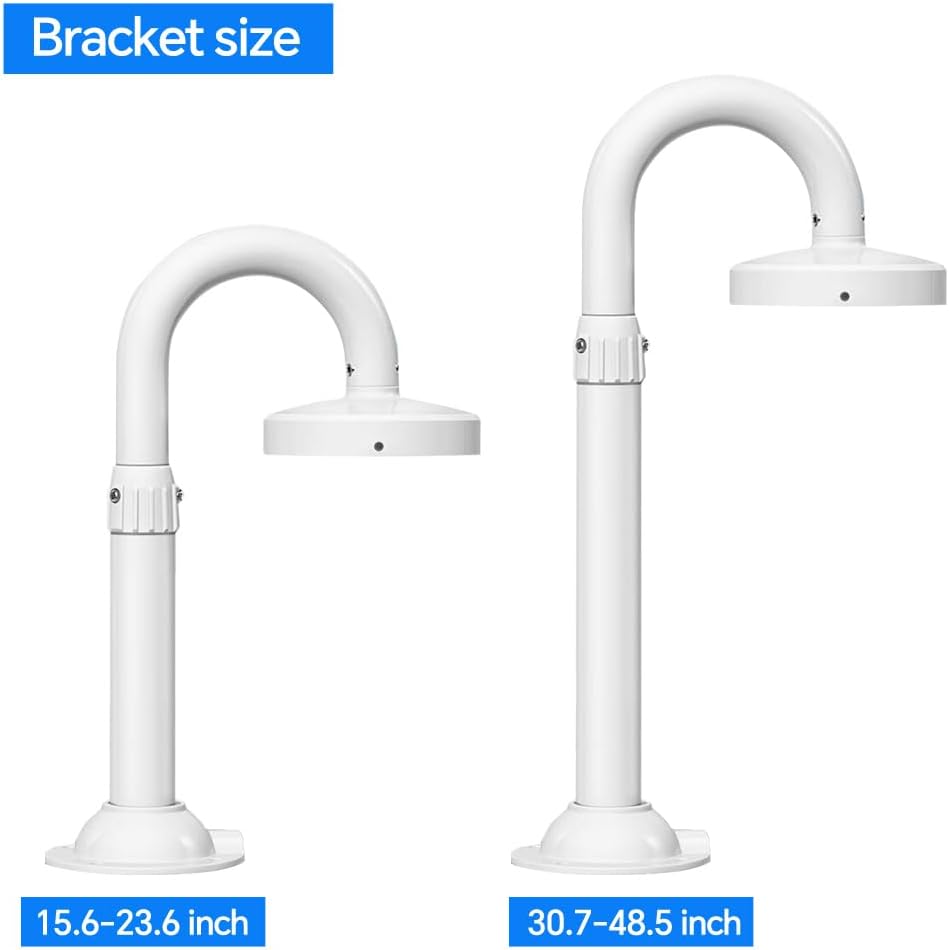 Security Camera Mount Bracket, Dome Camera Mount Universal Camera Wall Mounting Bracket/IP Camera for CCTV Security Camera, U Type Telescopic Adjustable (15.7-23.6 inch)