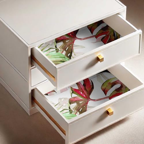 Papier peint tropical rouge S4Sassy pour métamorphoser l'ambiance d'une chambre parentale