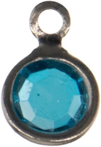 Craft County Dijes colgantes de piedra natal para hacer joyas, pulseras y collares, disponibles en paquete individual, 5, 10 y 20 unidades