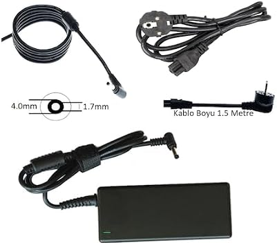 Notebook Adaptör PRS-045 - Ideapad 83k1003mtr - Slim 3-15ırh10 Ideapad, Slim, Yoga 4.0 x 1.7mm Yeni Nesil İnce Uçlu Modeli Muadili ile uyumlu