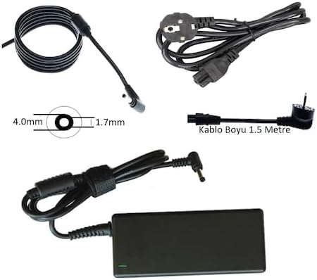 Notebook Adaptör PRS-045 - Ideapad 83k1003mtr - Slim 3-15ırh10 Ideapad, Slim, Yoga 4.0 x 1.7mm Yeni Nesil İnce Uçlu Modeli Muadili ile uyumlu