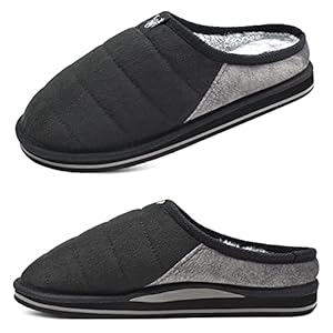 KuaiLu Sloffen Heren Winter Warme Pluche Schapenvacht Pantoffels Comfort Steunzolen Memory Foam Mannen Slippers Pluizig…
