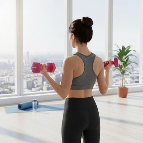 Image of Amazon Brand - Solimo Vinyl Dumbbell