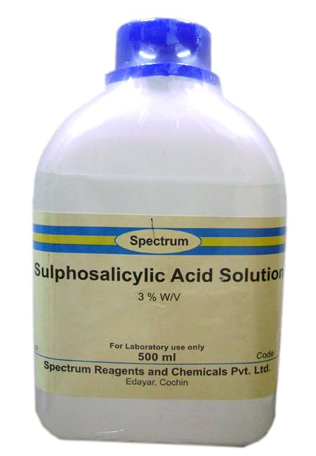 SPECTRUM SULPHOSALICYLIC ACID SOLN 3% 500ML (B0CGJ56828) Amazon Price History, Amazon Price Tracker