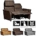 Produktbild Cavadore 2-Sitzer Sofa Chalsay inkl. verstellbarem Kopfteil und Relaxfunktion/ mit Federkern / moderne Couch mit Liegefunktion / Größe: 145 x 94 x 92 cm (BxHxT) / Farbe: Braun (chocco)