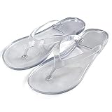 Unisex Transparent Kristall Zehentrenner, Weiche und Bequeme Hausschuhe Pool Strand Badeschuhe für Zuhause und Outdoor (numeric_38)