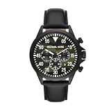 Michael Kors THOMPKINS メンズ クロノグラフ ブラックトーンステンレススチールウォッチ、MK8864