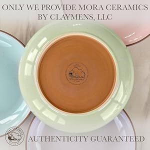 Mora Ceramic Large Pasta Bowls 30oz Set of 4 Serving Salad Dinner etc PlateWide Bowl Microwave Oven Dishwasher Safe Kitchen Dinnerware Modern Porcelain Stoneware Dishes Assorted Colors