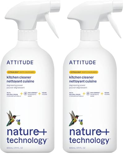ATTITUDE Kitchen Cleaner, EWG Verified, Advanced Degreasing