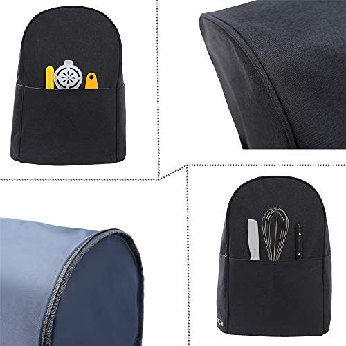 LLYWCM Stand Mixer Cover Compatible with 6-8 Quart Kitchenaid Mixers, Kitchenaid Mixer Dustproof Cover and Accessories for Small Appliance Protector Shield with Pockets - Thumbnail 2