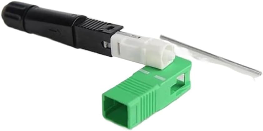 Communication Equipment 100PCS SC APC Single-Mode FTTH Fiber hot melt Quick Connection SC APC FTTH Fiber Optic Fast Connector SC Connector Optical Fiber Connector