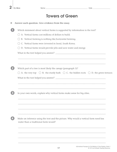 Informational Passages for Text Marking & Close Reading: Grade 4: 20 Reproducible Passages With Text-Marking Activities That Guide Students to Read Strategically for Deep Comprehension - Image 11