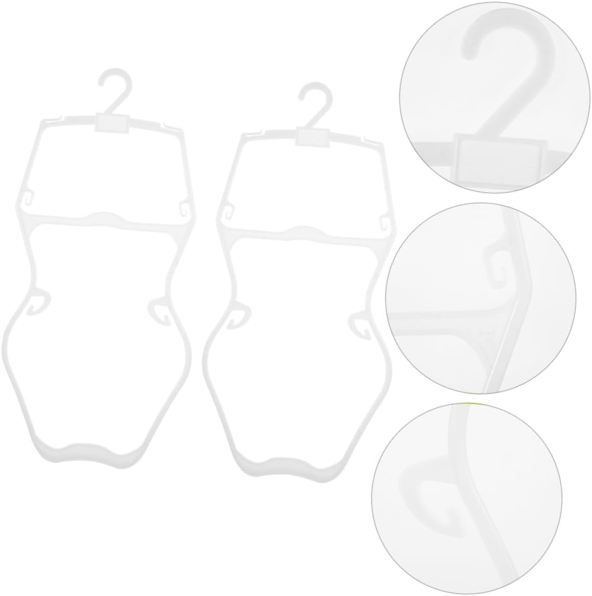 10pcs Swimsuit Hangers Plastic Clothing Hangers Coat Dryers Clothes Closet Organizers for Swimwear Storage