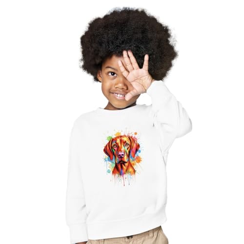 Watercolor Drip Dog Pop Art Colorful Portrait Artwork Adult Youth T-Shirt Hoodie Sweatshirt3