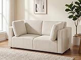 Arcrinte 66.9'' Loveseat Sofa Couch, 2-Seater Convertible Modular Sofa Bed, Corduroy...
