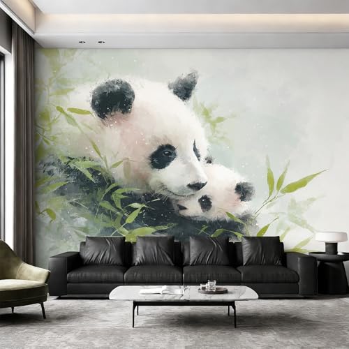 Papier peint panda de qualité supérieure pour décoration murale chic