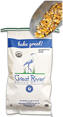 GREAT RIVER ORGANIC MILLING - Organic Whole Grain Corn, 25 lb. Bag