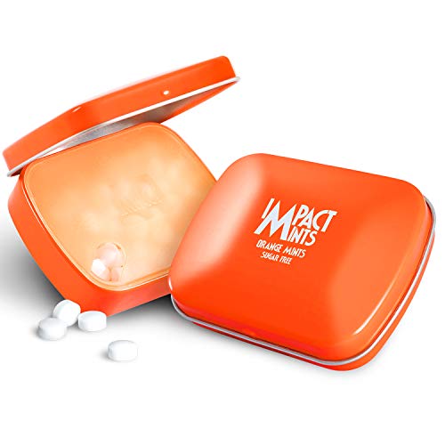 Image of Impact Products Sugar-Free Mints Orange Flavor 14G, For Everlasting & Pleasant Breath, Product Of Germany, Pocket Friendly Mints In Classic Tin Packaging (Pack of 3)