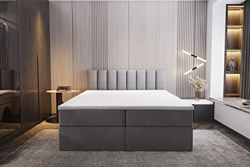 Boxspringbett 160×200 Trada Palermo mit Bettkästen H3