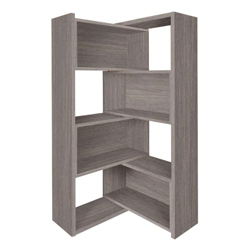 AKFJOSGE Expandable 3-in-1 Convertible Bookcase with Adjustable Width, Corner &