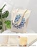 XIARON Flat Tape Handle Tote Bag soul light symbol 340g/m² thick fabric Replaces school bag M Blue #3