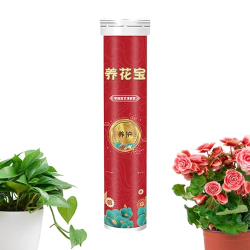 Fertilizzante per piante da esterno, Fertilizzante per piante organico - Fertilizzante organico nutrizionalmente equilibrato |22 compresse di nutrimento vegetale per fiori e verdure all'aperto, sicur