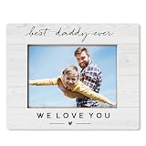 HUKINE Dad Picture Frame 4x6, Daddy Gifts from Daughter Son, Dad Gifts for Christmas Birthday, Best Daddy Ever We Love You Picture Photo Frames for Tabletop Desk Decor