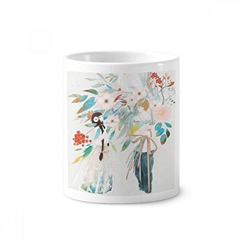 Tasse blanche céramique classique chinois idée cadeau originale 350ml