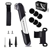 VeloChampion Mini Bike Pump with Frame Mount | Portable Compact Alloy Bicycle Pump...
