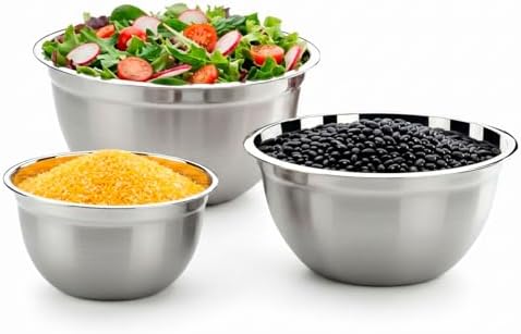 Conjunto de Tigelas Brinox 3 Peças Suprema Aço Inox