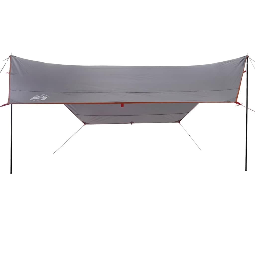 Tarp zielony, xx cm, wodoszczelna, ochrona przed promieniowaniem UV, tkanina Oxford na kemping, wędrówki, przygody na świeżym powietrzu, z drążkami