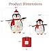 Best Choice Products 2-Piece Lighted Penguin Family, 3ft Pop-Up Outdoor Christmas Holiday Decoration w/ 150 LED Lights, Multicolored Lights - Red