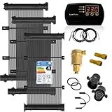 Kit Aquecimento Solar para Piscinas até 8m² ou12 mil litros TekSol com Controlador de Temperatura Bivolt