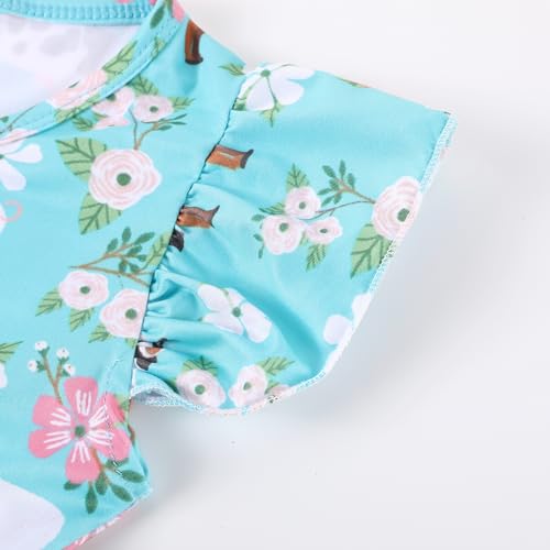 nebljgo Toddler Girls Dress Valentine Heart Baseball Print Dresses Long Sleeve 2-8Y3