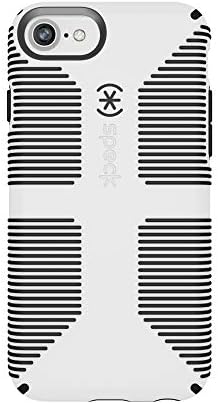Speck iPhone SE 2020 Case - Drop Protection Case Fits iPhone 7 & iPhone 6 & iPhone 6S - Scratch Resistant & Slim with Extra Grip Case - White & Black Case CandyShell Grip