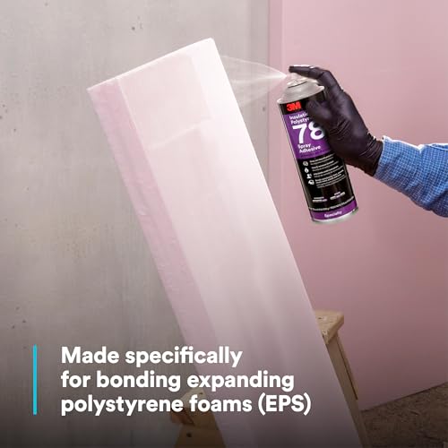 Image of 3M 78 Polystyrene Foam Insulation Spray Adhesive, Translucent 17.9 Oz. Aerosol Can