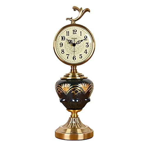 Antiqued-Desk-Clock-Vintage-Table-Desk-Clock-Metal-Quartz-Mantel-Clock-Silent-Movement-Decorative-Table-Home-Office-Clock Antiqued Desk Clock Vintage Table Desk Clock Metal Quartz Mantel Clock Silent Movement Decorative Table Home Office Clock