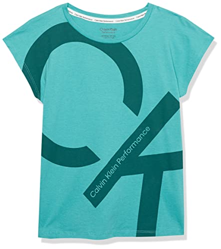 Calvin Klein Girls' Short Sleeve Active Legacy Logo T-Shirt