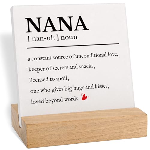 Nana Gifts from Grandkids Best Nana Ever Desk Decor Plaque
