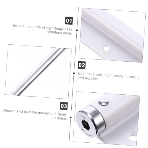 Cierrapuertas inoxidable SHINEOFI fabricado en aleación de aluminio con resorte ajustable 5