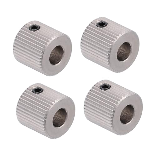 Homoyoyo 4pcs Printing Feed Wheel Teeth Reducer Extruder for Printer Inner Hole Suitable for Feeding Gear and Drive Gear