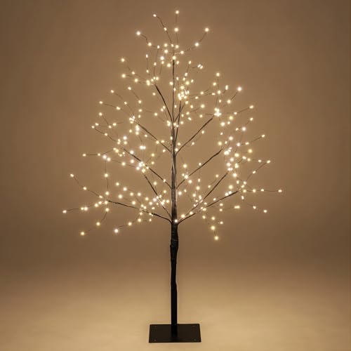 3 Ft Black Fairy Light Tree Room D&eacute;cor Home D&eacute;cor Black Room Decor, 270 Warm White LED Lights