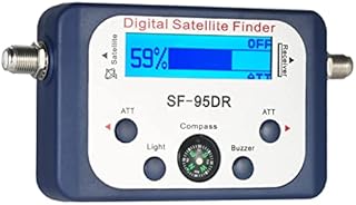 Digital Satellite Finder,Geevorks Directv Satellite Finder 950-2150MHz,Satellite Finder with ATT Buzzer Function and Compass,SF-95DR Impedance 75Ω