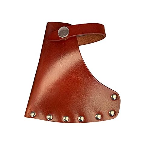 EMFGJ Leather Axe Sheath Adjustable Hatchet Cover Axe Protector Case with Belt for Outdoor Camping Cover