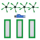 HALIEVE Filter Bürste Ersatzteile Zubehör Set Kompatibel mit Vorwerk Kobold VR200 VR300 Staubsauger Roboter (8 Stück)
