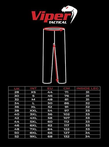 Viper TACTICAL PCS 95 Trousers V Cam Black 30 Waist Tactical Pants for Men - Image 7